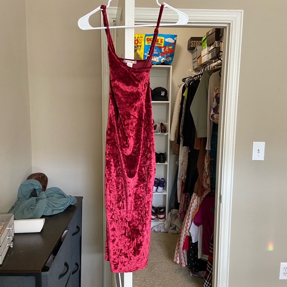 Bozzolo Red Slip Mini Dress Spaghetti Strap